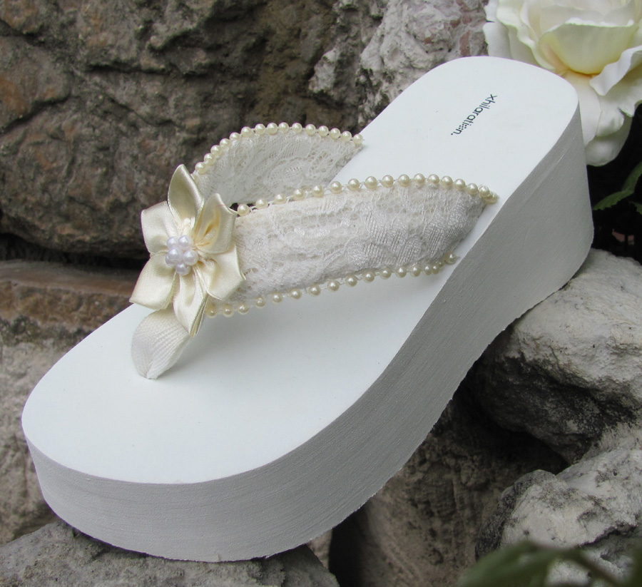 Formal Bridal Flip Flops by Wedding Tennies & Formal Shoes
